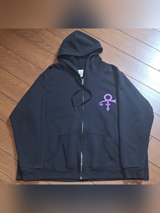 Prince Estate Tops - Official Prince Paisley Park Love Symbol Zip Hoodie 2017 Ladies 2XL